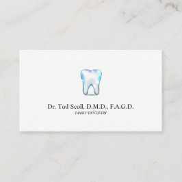 Cartão De Visita Cuidados dentários Sparkling do dentista do dente
