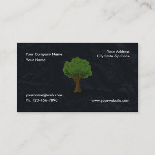 Cartão De Visita Cuidados e Paisagem do Jardim das Árvores Verdes