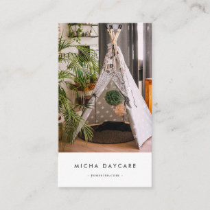 Cartão De Visita Cuidados infantis modernos Babysitter Nursery