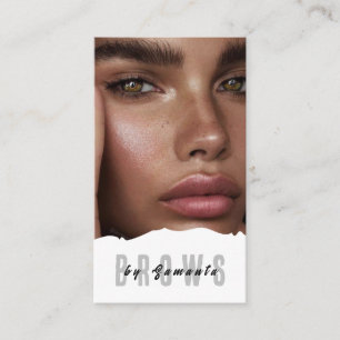 Cartão De Visita Cuidados Pós-Brows PMU Microblading Henna Salão de