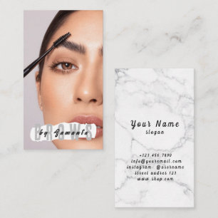 Cartão De Visita Cuidados Pós-Brows PMU Microblading Henna Salão de