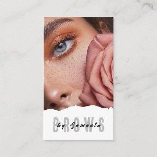 Cartão De Visita Cuidados Pós-Sessão de PMU Microblading Henna Salã