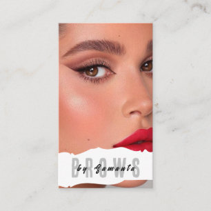 Cartão De Visita Cuidados Pós-Sessão de PMU Microblading Henna Salã