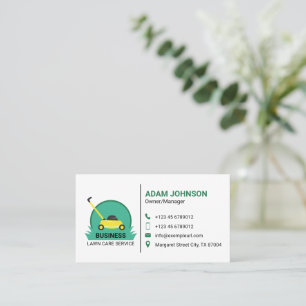 Cartão De Visita Cuidados Simples e Eficazes com o Gramado Personal