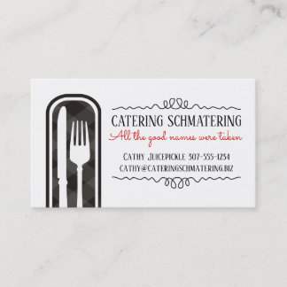 Cartão de visita culinário da restauração do