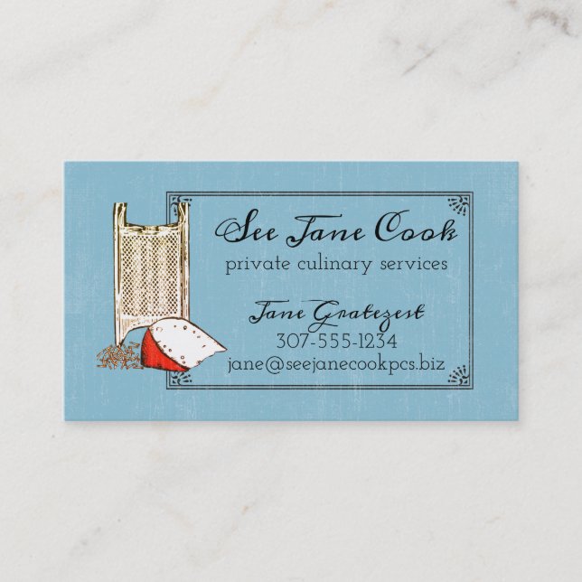 Cartão de visita culinário da restauração do (Frente)