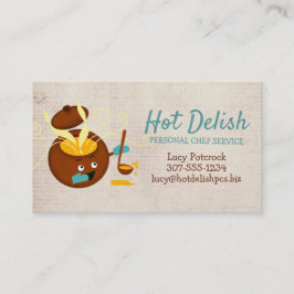Cartão de visita culinário do cozinheiro chefe