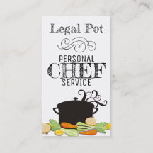 cartão de visita culinário do cozinheiro chefe dos