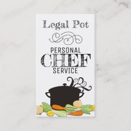 cartão de visita culinário do cozinheiro chefe dos