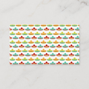 Cartão De Visita Cultura Mexicana Cinco de Mayo Sombrero Mariachi