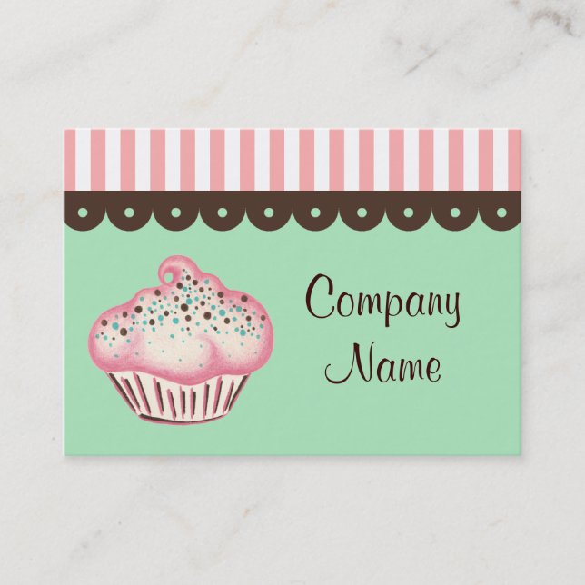 Cartão de visita cupcake (Frente)