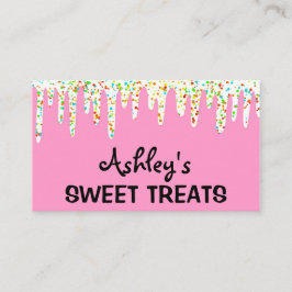 Cartão De Visita Cupcake de bolos de pastelaria doce