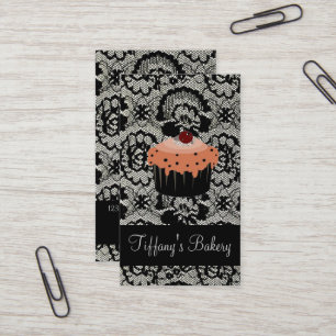 Cartão De Visita Cupcake de padaria de pastelaria de pastelaria