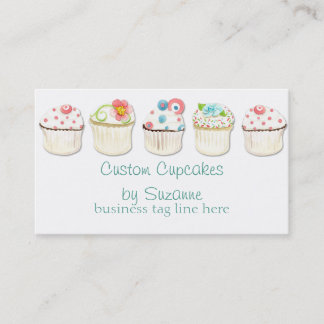 Cartão De Visita Cupcake Dessert Baking - Identidade Comercial
