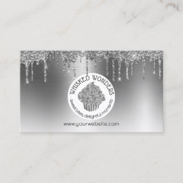 Cartão De Visita Cupcake Padaria Pastelaria Chef Glitter Drives Pra