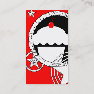 Cartão De Visita cupcake punk