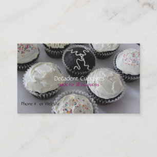 Cartão De Visita Cupcakes com Glacê