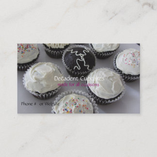 Cartão De Visita Cupcakes com Glacê