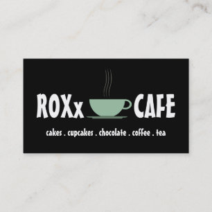 Cartão De Visita Cupcakes de bolo Compre de café com café