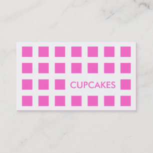 Cartão De Visita CUPCAKES (quadrados-modelo)