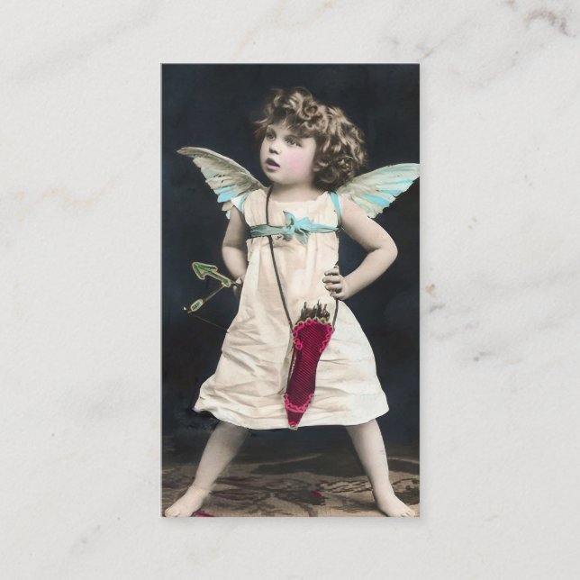Cartão De Visita Cupido Zangado (Frente)