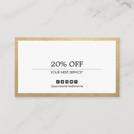 Cartão De Visita Cupom de Mídia Social Multifuncional de Fronteira 