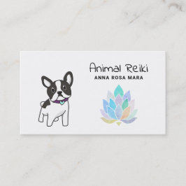 Cartão De Visita Cura animal da massagem de Reiki do comunicador do
