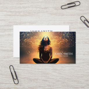 Cartão De Visita Curador de Energia de Cristal Chakra Meditação Esp