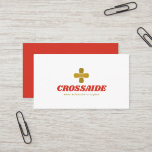 Cartão De Visita Curativo Adesivo Cruz Cura e Cuidados