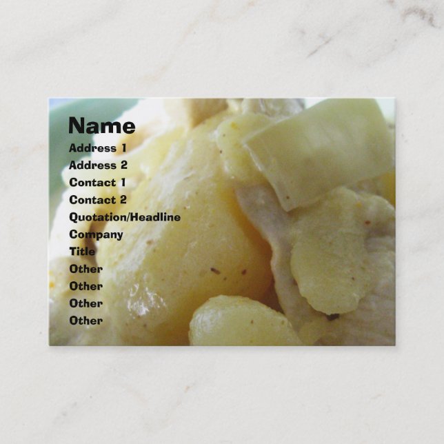 Cartão De Visita Curry Amarelo Tailandês [แ ก ก ะ ห ง รี่] ... Comi (Frente)