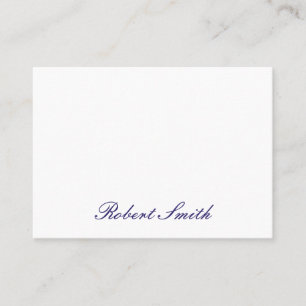 Cartão De Visita Cursivo Elegante (Roxo Profundo)