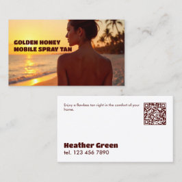 Cartão De Visita Curtimento QR Mobile Spray Personalizado