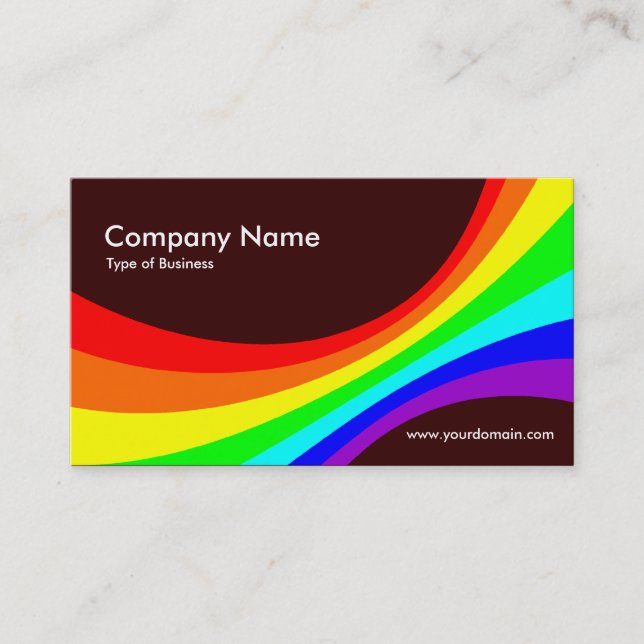 Cartão De Visita Curva de Espetro II - Castanho Escuro 330000 (Frente)