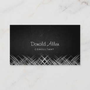 Cartão De Visita Curvas Profissionais De Trato De Chalkboard