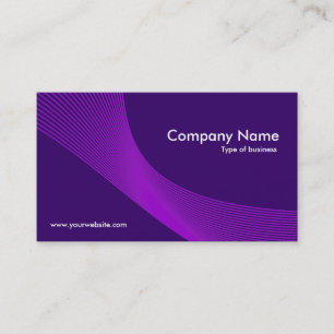 Cartão De Visita Curvas - Sombras de Roxo