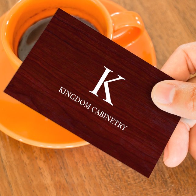 Cartão De Visita Custom Cabinets Business Card Template (Criador carregado)