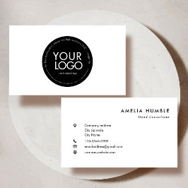 Cartão De Visita Custom Circle Logo Modern Business card template