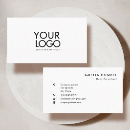 Cartão De Visita Custom Logo Modern Business card template