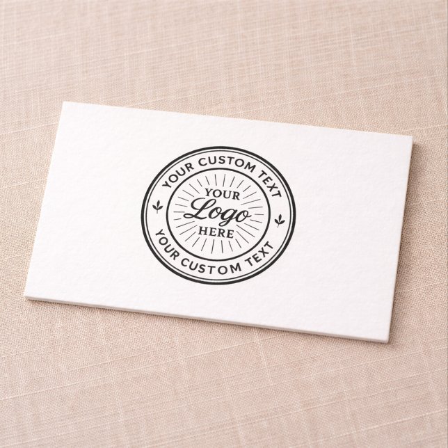 Cartão De Visita Custom Logo Personalized Business Branding Seal (Criador carregado)