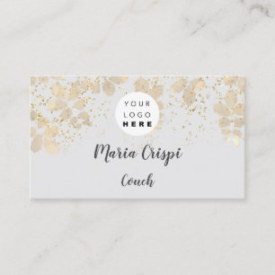 Cartão De Visita Custom Logo QR Code Couch Therapist Blogger