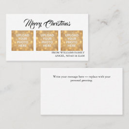 Cartão De Visita Custom Merry Christmas Photo Business card theme