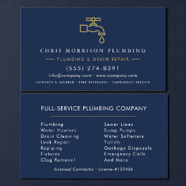 Cartão De Visita Custom Plumber