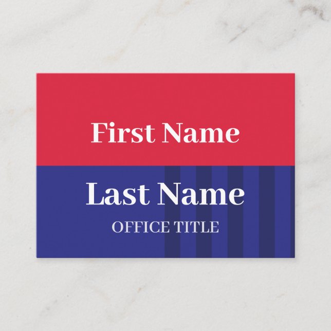 Cartão De Visita Custom Political Election  Campaign (Frente)