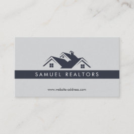 Cartão De Visita Custom Stylish Modern Real Estate Home Logo