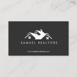 Cartão De Visita Custom Stylish Modern Real Estate Home Logo