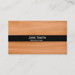 Cartão De Visita Customisable na moda moderno à moda de madeira do