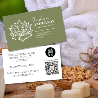 Cartão De Visita Customizable Business Card –Beauticians & Skincare