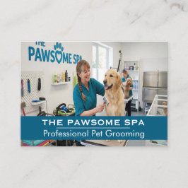 Cartão De Visita Customizable Pet Groomer Business Card