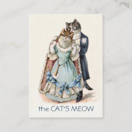 Cartão de visita customizável do vintage - casal