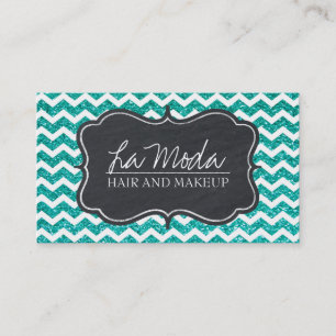 Cartão de visita customizável Glamourous do bril